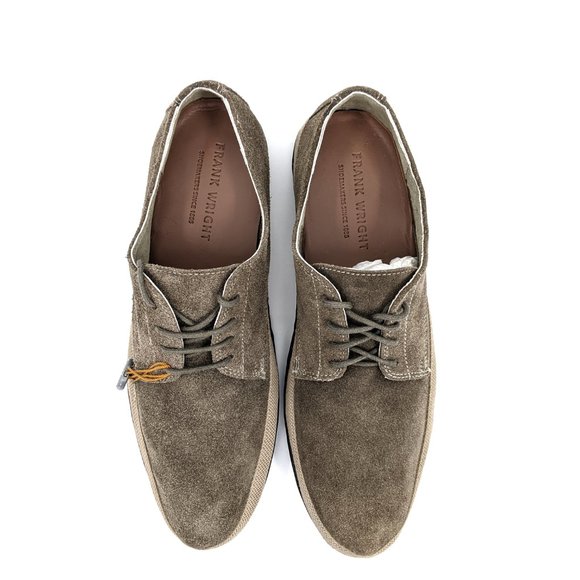 NEW Frank Wright Tan Suede St Lucia Casual Derby's - Picture 2 of 7